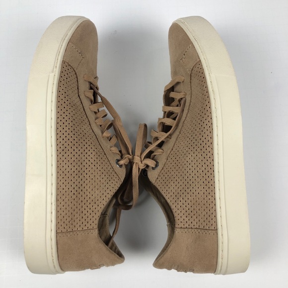 TOMS Lenox Men's Tan Suede Lace Up Sneakers NWOB - Picture 6 of 8